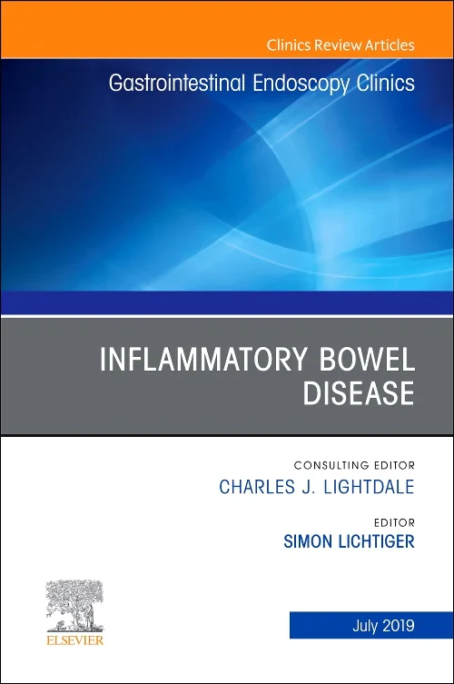 Coperta cărții "Inflammatory Bowel Disease, An Issue of Gastrointestinal Endoscopy Clinics" de autor necunoscut