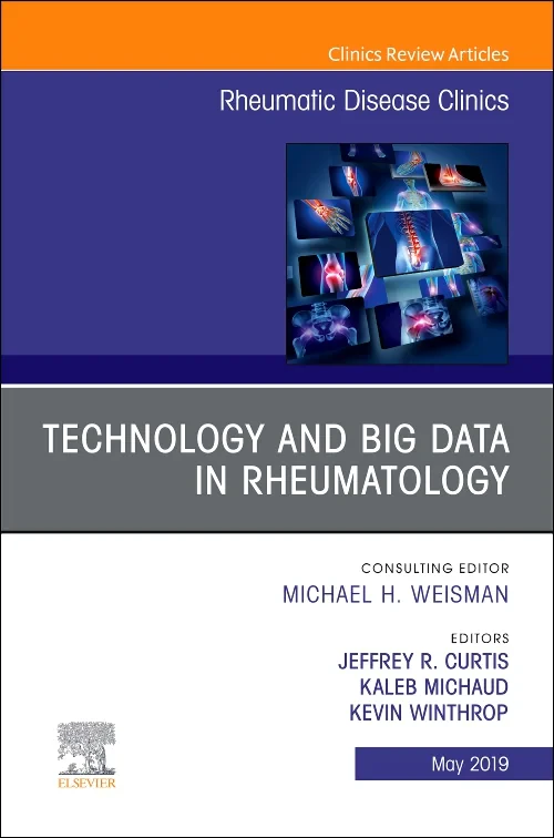 Coperta cărții "Technology and Big Data in Rheumatology , An Issue of Rheumatic Disease Clinics of North America" de autor necunoscut