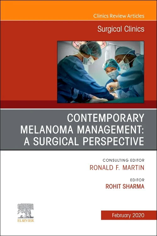 Coperta cărții "Melanoma, An Issue of Surgical Clinics" de autor necunoscut