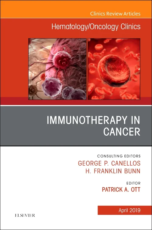 Coperta cărții "Immunotherapy in Cancer, An Issue of Hematology/Oncology Clinics of North America" de autor necunoscut