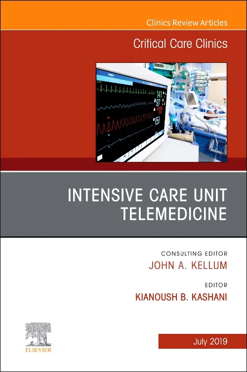 Coperta cărții "Intensive Care Unit Telemedicine, An Issue of Critical Care Clinics" de autor necunoscut
