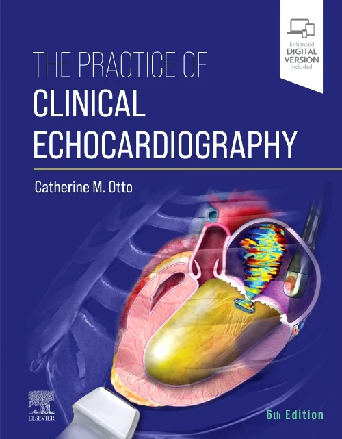 Coperta cărții "The Practice of Clinical Echocardiography" de autor necunoscut