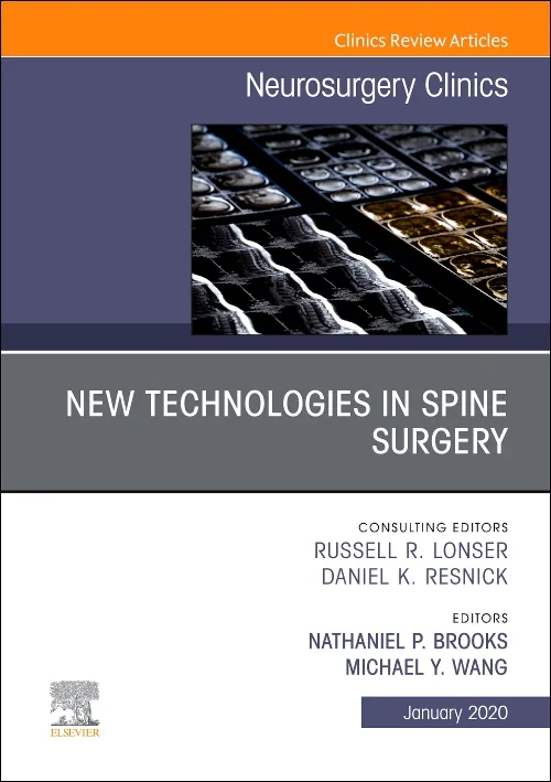 Coperta cărții "New Technologies in Spine Surgery, An Issue of Neurosurgery Clinics of North America" de autor necunoscut