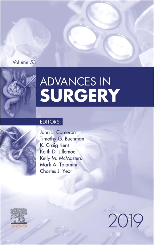Coperta cărții "Advances in Surgery, 2019" de autor necunoscut