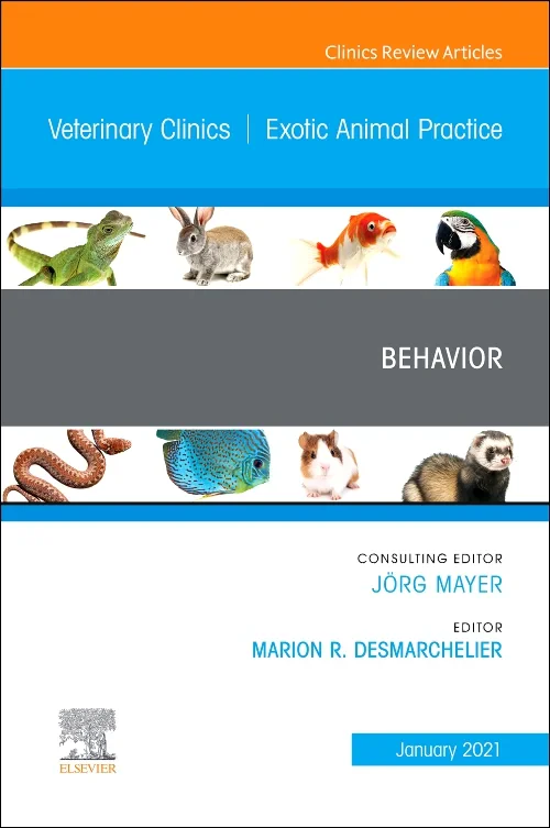 Coperta cărții "Behavior, An Issue of Veterinary Clinics of North America: Exotic Animal Practice" de autor necunoscut