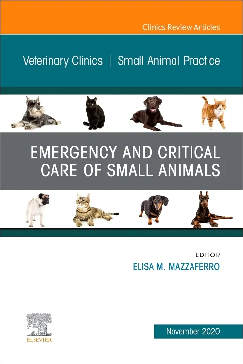 Coperta cărții "Emergency and Critical Care of Small Animals, An Issue of Veterinary Clinics of North America: Small Animal Practice" de autor necunoscut
