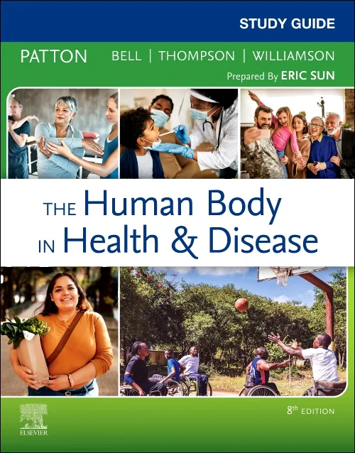 Coperta cărții "Study Guide for The Human Body in Health &amp; Disease" de autor necunoscut