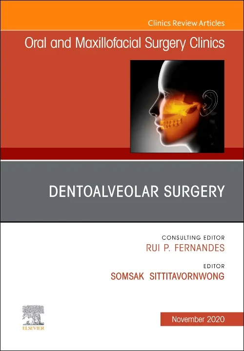 Coperta cărții "Dentoalveolar Surgery, An Issue of Oral and Maxillofacial Surgery Clinics of North America" de autor necunoscut