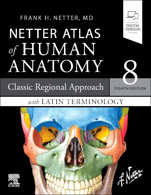 Coperta cărții "LATIN TERMINOLOGY Netter Atlas of Human Anatomy: Classic Regional Approach with Latin Terminology" de autor necunoscut