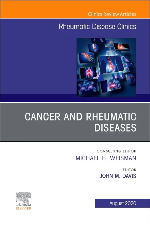 Coperta cărții "Cancer and Rheumatic Diseases, An Issue of Rheumatic Disease Clinics of North America" de autor necunoscut