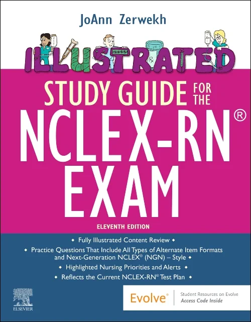 Coperta cărții "Illustrated Study Guide for the NCLEX-RN® Exam" de autor necunoscut