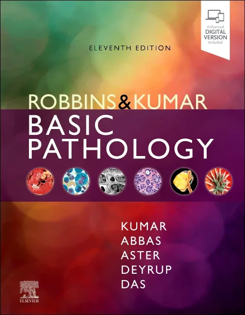 Coperta cărții "Robbins &amp; Kumar Basic Pathology" de autor necunoscut