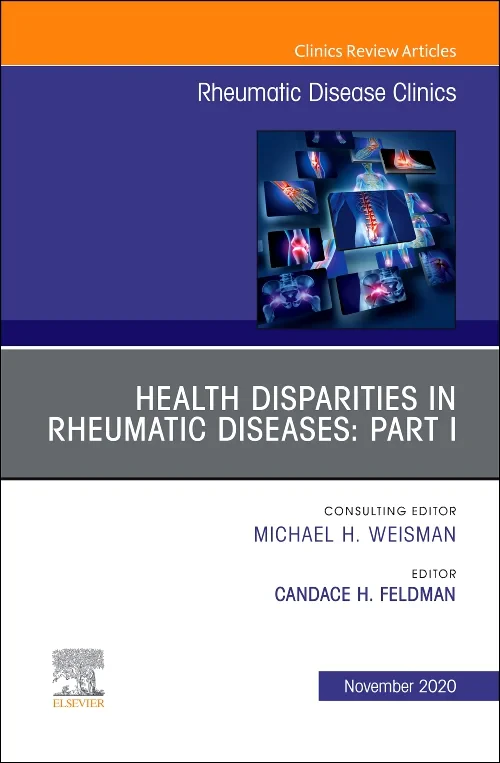 Coperta cărții "Health Disparities in Rheumatic Diseases: Part I, An Issue of Rheumatic Disease Clinics of North America" de autor necunoscut