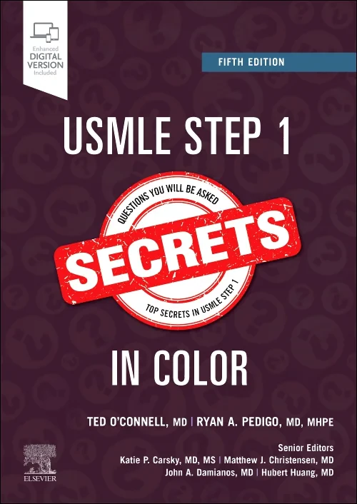 Coperta cărții "USMLE Step 1 Secrets in Color" de autor necunoscut