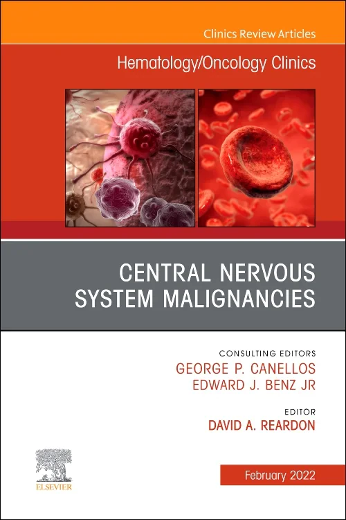 Coperta cărții "Central Nervous System Malignancies, An Issue of Hematology/Oncology Clinics of North America" de autor necunoscut