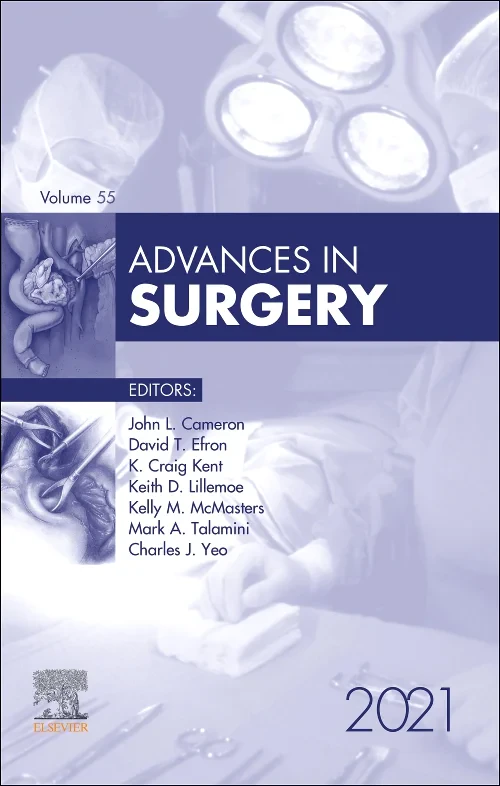 Coperta cărții "Advances in Surgery, 2021" de autor necunoscut