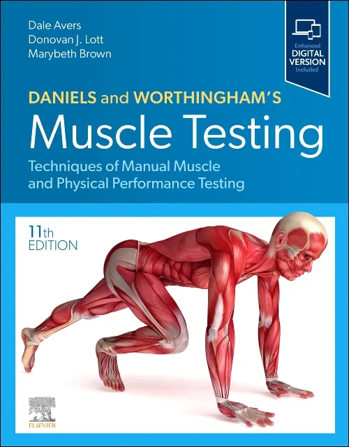 Coperta cărții "Daniels and Worthingham&#039;s Muscle Testing" de autor necunoscut