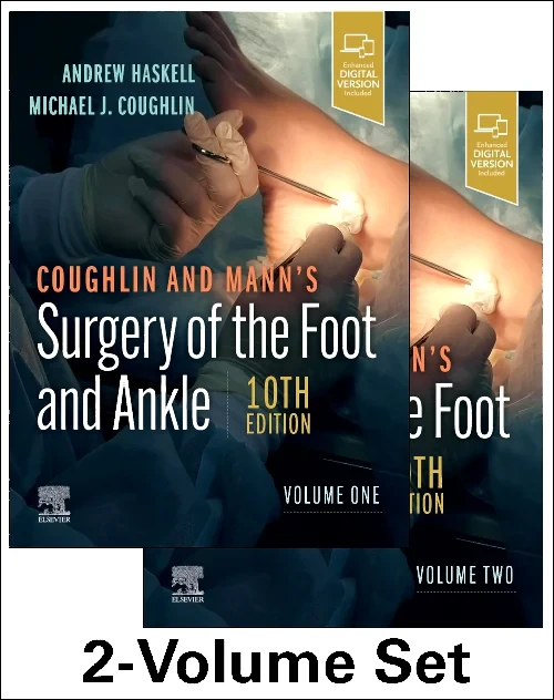 Coperta cărții "Coughlin and Mann’s Surgery of the Foot and Ankle, 2-Volume Set" de autor necunoscut
