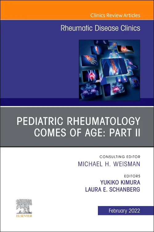 Coperta cărții "Pediatric Rheumatology Comes of Age: Part II, An Issue of Rheumatic Disease Clinics of North America" de autor necunoscut