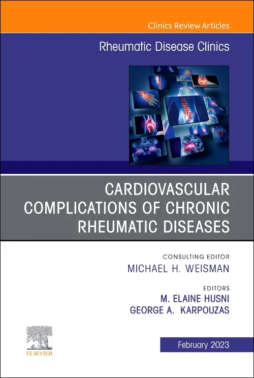 Coperta cărții "Cardiovascular Complications of Chronic Rheumatic Diseases, An Issue of Rheumatic Disease Clinics of North America" de autor necunoscut