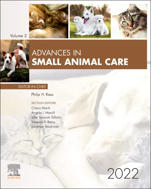 Coperta cărții "Advances in Small Animal Care 2022" de autor necunoscut