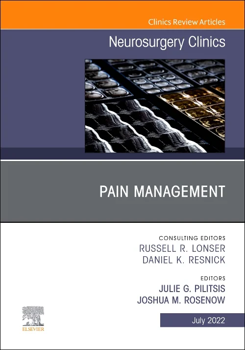 Coperta cărții "Pain Management, An Issue of Neurosurgery Clinics of North America" de autor necunoscut