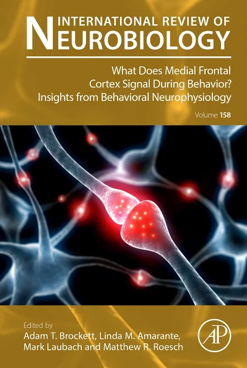 Coperta cărții "What does Medial Frontal Cortex Signal During Behavior? Insights from Behavioral Neurophysiology" de autor necunoscut