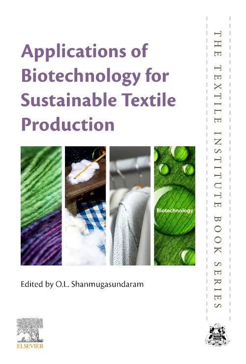 Coperta cărții "Applications of Biotechnology for Sustainable Textile Production" de autor necunoscut