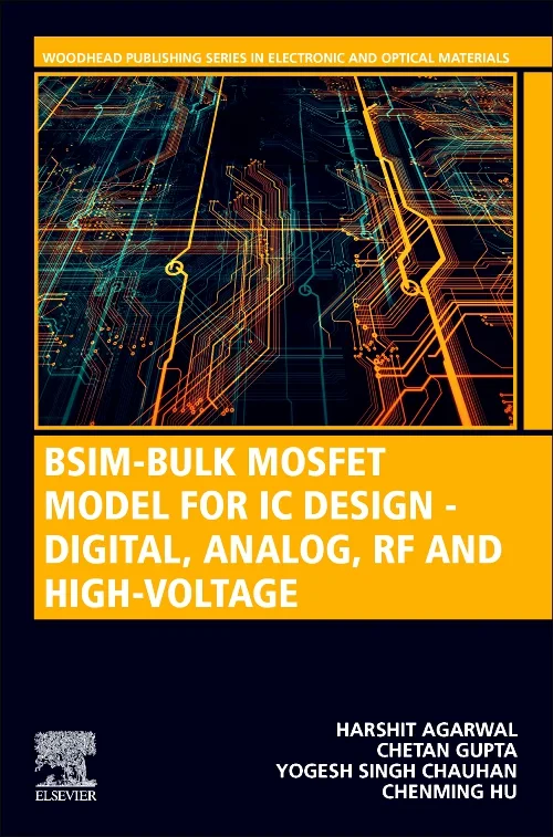 Coperta cărții "BSIM-Bulk MOSFET Model for IC Design - Digital, Analog, RF and High-Voltage" de autor necunoscut
