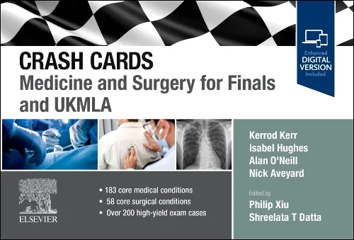 Coperta cărții "Crash Cards: Medicine and Surgery for Finals and UKMLA" de autor necunoscut