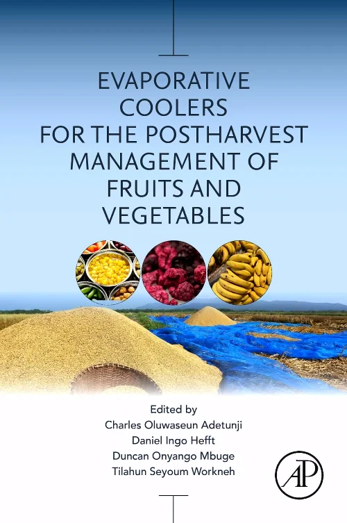 Coperta cărții "Evaporative Coolers for the Postharvest Management of Fruits and Vegetables" de autor necunoscut