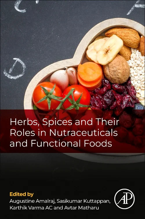 Coperta cărții "Herbs, Spices and Their Roles in Nutraceuticals and Functional Foods" de autor necunoscut