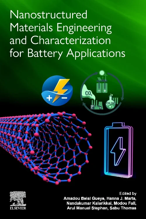 Coperta cărții "Nanostructured Materials Engineering and Characterization for Battery Applications" de autor necunoscut