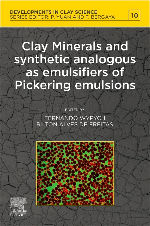 Coperta cărții "Clay Minerals and Synthetic Analogous as Emulsifiers of Pickering Emulsions" de autor necunoscut