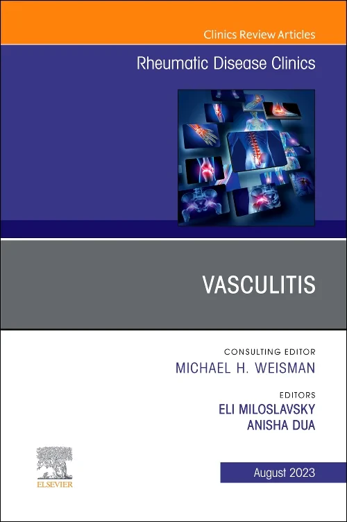 Coperta cărții "Vasculitis, An Issue of Rheumatic Disease Clinics of North America" de autor necunoscut