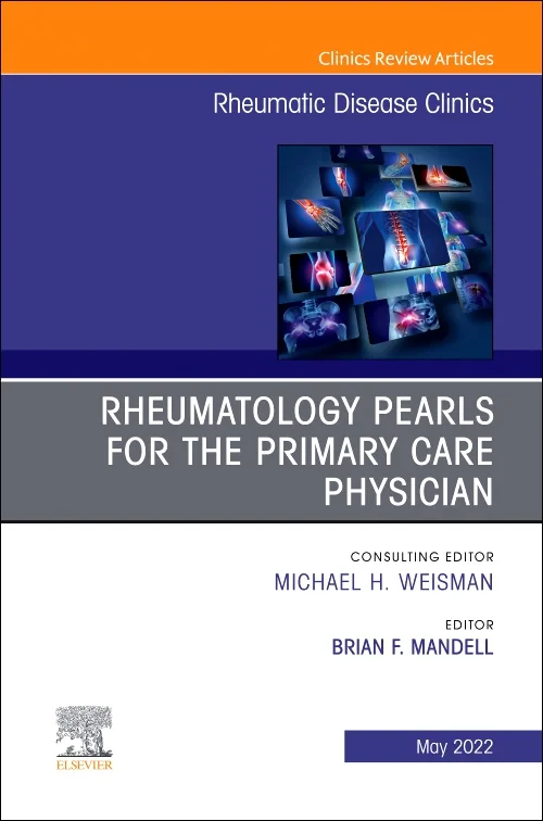 Coperta cărții "Rheumatology Pearls for the Primary Care Physician, An Issue of Rheumatic Disease Clinics of North America" de autor necunoscut