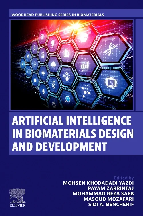 Coperta cărții "Artificial Intelligence in Biomaterials Design and Development" de autor necunoscut