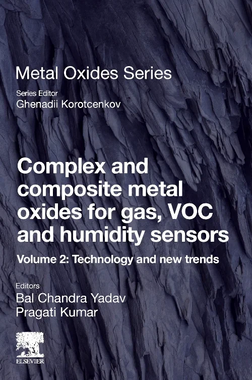 Coperta cărții "Complex and Composite Metal Oxides for Gas, VOC and Humidity Sensors, Volume 2" de autor necunoscut
