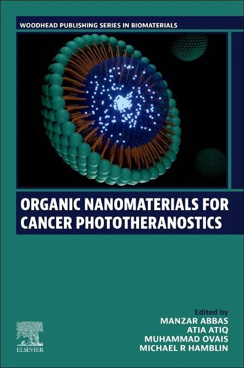Coperta cărții "Organic Nanomaterials for Cancer Phototheranostics" de autor necunoscut
