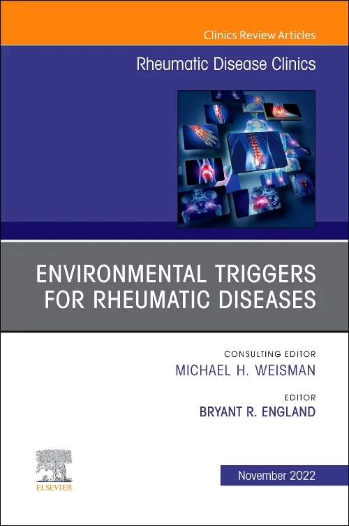 Coperta cărții "Environmental Triggers for Rheumatic Diseases, An Issue of Rheumatic Disease Clinics of North America" de autor necunoscut