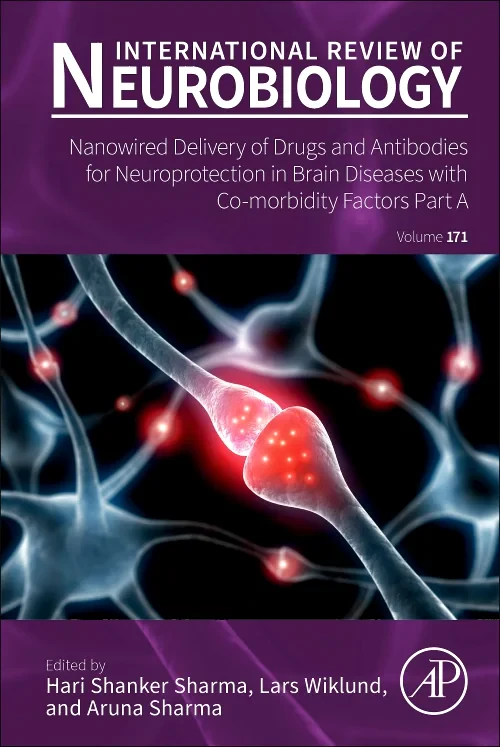 Coperta cărții "Nanowired Delivery of Drugs and Antibodies for Neuroprotection in Brain Diseases with Co-morbidity Factors Part A" de autor necunoscut