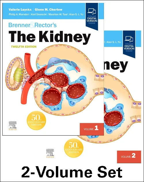 Coperta cărții "Brenner &amp; Rector&#039;s The Kidney (2 volume set)" de autor necunoscut