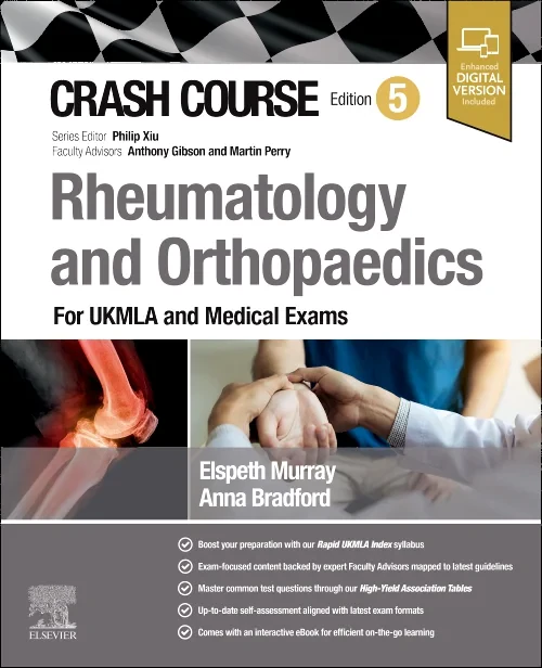 Coperta cărții "Crash Course Rheumatology and Orthopaedics" de autor necunoscut