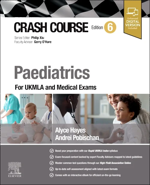 Coperta cărții "Crash Course Paediatrics" de autor necunoscut