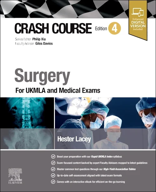 Coperta cărții "Crash Course Surgery" de autor necunoscut