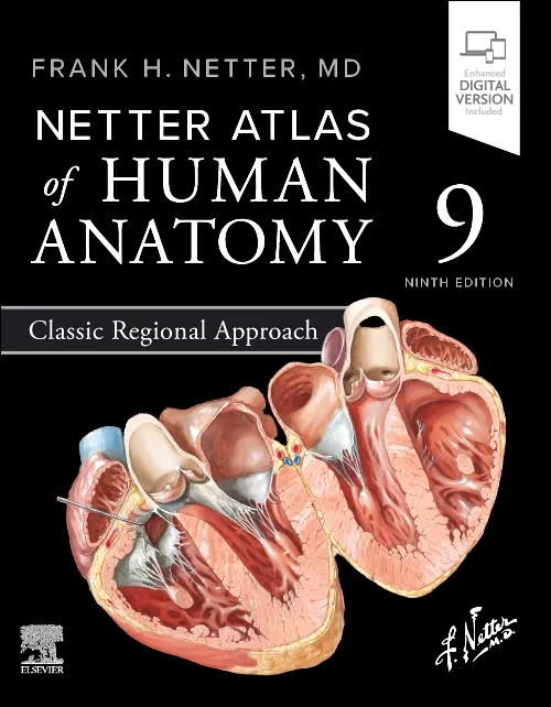 Coperta cărții "Netter Atlas of Human Anatomy: Classic Regional Approach" de autor necunoscut