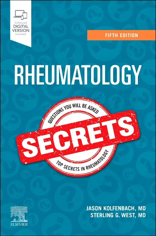 Coperta cărții "Rheumatology Secrets" de autor necunoscut