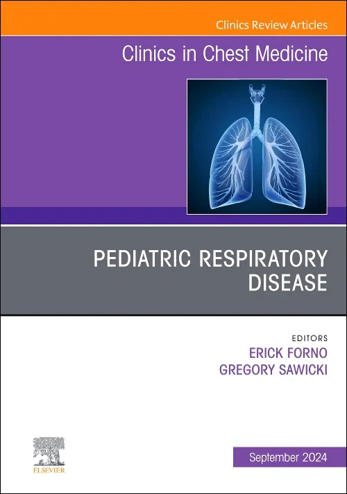Coperta cărții "Pediatric Respiratory Disease, An Issue of Clinics in Chest Medicine" de autor necunoscut