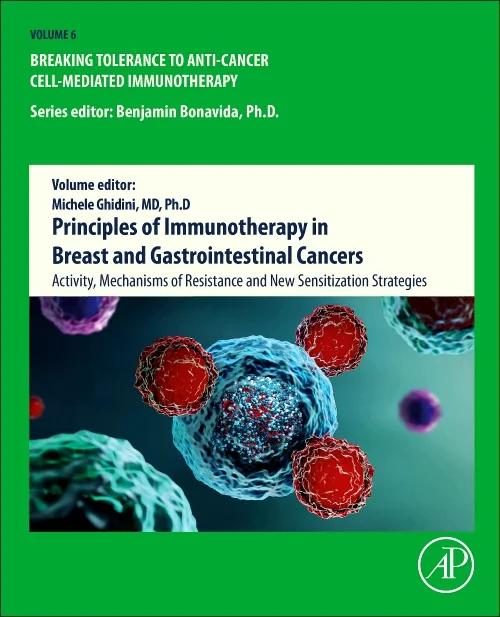 Coperta cărții "Principles of Immunotherapy in Breast and Gastrointestinal Cancers" de autor necunoscut