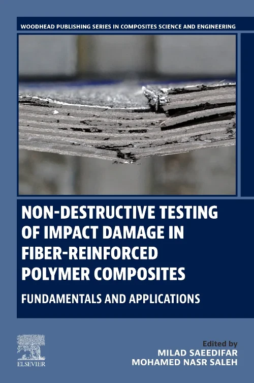 Coperta cărții "Non-destructive Testing of Impact Damage in Fiber-reinforced Polymer Composites" de autor necunoscut